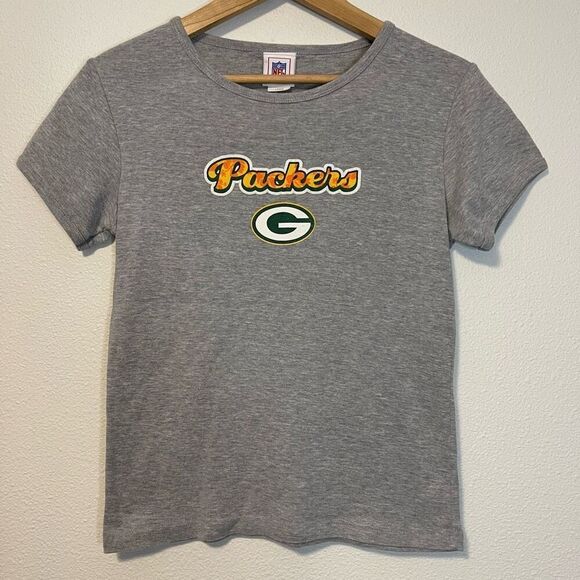 Vintage Green Bay Packers Hawaiian Print T-Shirt Size Large - Picture 1 of 8